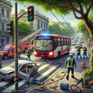  acidente na Avenida José Cândido da Silveira, em Belo Horizonte.